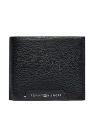 Tommy Hilfiger Portfel Th Corp Mini Cc AM0AM14788 Czarny. Czarne portfele męskie Tommy Hilfiger, bez wzorów, ze skóry. Za 249.99 zł.