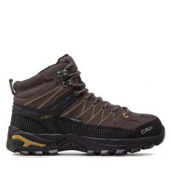Trekkingi CMP. Brązowe botki męskie CMP, bez wzorów, sportowe, bez obcasa, bez zapięcia. Za 339.99 zł.