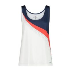 Damski tank top CMP. Białe topy damskie CMP, m, bez wzorów, sportowe, bez kołnierzyka, bez ramiączek. Za 196.00 zł.