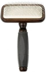 Ekskluzywna szczotka pudl�wka prostok�tna, dla zwierz�t, drewno bukowe, stal, tworzywo TPR, wym. 11x16,8cm. Golarki i trymery DKD Home Decor. Za 59.53 zł.