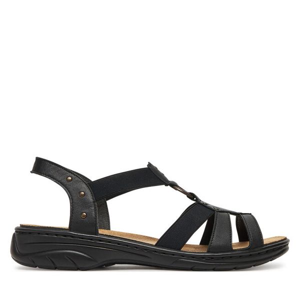 Sandały Rieker. Żółte sandały damskie Rieker, bez wzorów, bez obcasa, na płaskiej podeszwie, bez zapięcia. Za 349.99 zł.