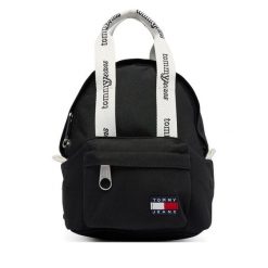 Plecak Tommy Jeans. Czarne plecaki damskie Tommy Jeans, bez wzorów, z jeansu. Za 249.99 zł.