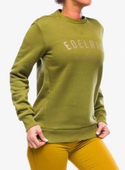 Bluza bawełniana damska Edelrid Spotter Crew. Zielone bluzy damskie EDELRID, xs, bez wzorów, z bawełny, bez ramiączek, bez kaptura. Za 195.70 zł.