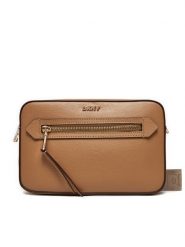 DKNY Torebka R42E3E22 Brązowy. Brązowe listonoszki damskie DKNY, bez wzorów, ze skóry, bez dodatków. Za 659.99 zł.