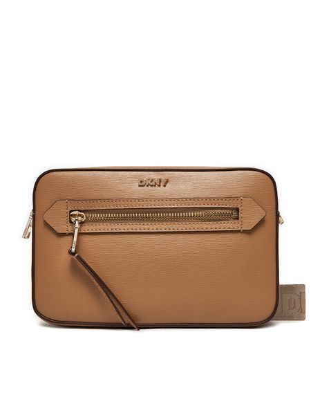 DKNY Torebka R42E3E22 Brązowy. Brązowe listonoszki damskie DKNY, bez wzorów, ze skóry, bez dodatków. Za 589.99 zł.