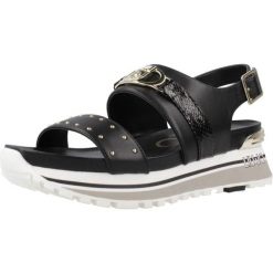 Sandały LIU-JO BA4107 P010 Czarny. Czarne sandały damskie Liu Jo, bez wzorów, ze skóry, bez obcasa, bez zapięcia. Za 481.99 zł.