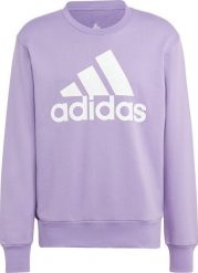 Adidas Bluza męska adidas Essentials French Terry Big Logo fioletowa IC9327 L. Fioletowe bluzy męskie Adidas, l, bez wzorów, bez ramiączek, bez kaptura. Za 212.76 zł.