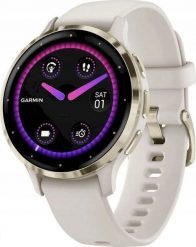 Zegarek sportowy Garmin Venu 3S Kremowy (010-02785-04). Białe zegarki sportowe Garmin, bez wzorów. Za 1,999.00 zł.