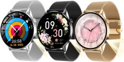 Smartwatch Lazird Smartwatch Lazird złoty AMOLED pulsometr HRV glukoza rozmowy Bluetooth. Żółte zegarki smartwatch Lazird, bez wzorów. Za 344.39 zł.