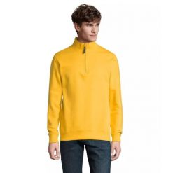 Bluza z kołnierzem i zapięciem Sol's Stan. Żółte bluzy damskie SOL'S, m, bez wzorów, z bawełny, bez ramiączek, bez kaptura. Za 132.65 zł.
