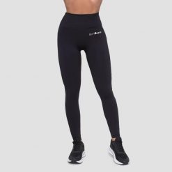 Legginsy damskie fitness z wysokim pasem czarne Essence. Czarne legginsy damskie GYMBEAM, xl, bez wzorów, z elastanu, do biegania. Za 85.90 zł.