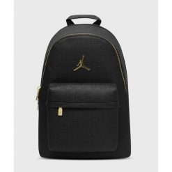 Plecak miejski Air Jordan Jam Monogram Backpack Black/Gold SM0986-K5X. Czarne plecaki męskie Jordan, bez wzorów. Za 401.35 zł.