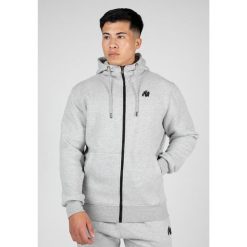 Kennewick Bluza z kapturem zapinana na suwak - Szary. Szare bluzy męskie GORILLA WEAR, s, bez wzorów, z kapturem, na fitness i siłownię. Za 255.00 zł.
