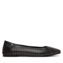 Baleriny REPLAY. Czarne balerinki damskie Replay, bez wzorów, bez obcasa, bez zapięcia. Za 349.99 zł.