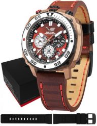 Zegarek męski Vostok Europe VK67-650E724LBE brązowy. Brązowe zegarki męskie Vostok Europe, bez wzorów. Za 4,523.57 zł.