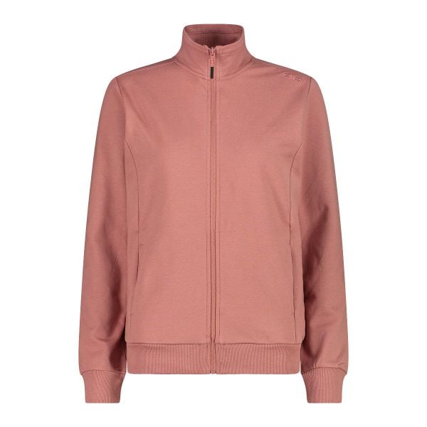 Damska bluza dresowa CMP. Czerwone bluzy damskie CMP, bez wzorów, z bawełny, bez ramiączek, bez kaptura. Za 234.50 zł.