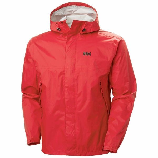 Wodoodporna kurtka Helly Hansen Loke. Czerwone kurtki męskie Helly Hansen, bez wzorów, sportowe, bez kaptura. Za 209.99 zł.