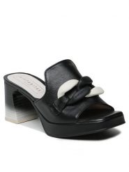 Hispanitas Klapki Soho-V23 HV232574 Czarny. Czarne klapki damskie Hispanitas, bez wzorów, ze skóry, bez obcasa, bez zapięcia. Za 339.99 zł.