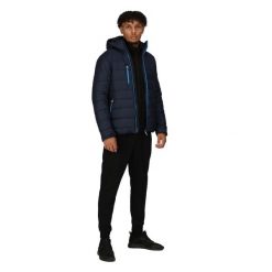 Kurtka Ocieplana Męska Produkt Termiczny. Niebieskie kurtki męskie Regatta, m, bez wzorów, z materiału, z kapturem. Za 244.99 zł.
