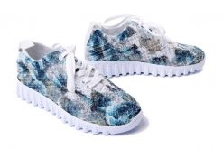 ARTIKER RELAKS 52C2468 white/blue, półbuty letnie damskie. Białe półbuty damskie Artiker Relaks, na lato, bez wzorów, bez obcasa, bez zapięcia. Za 92.94 zł.
