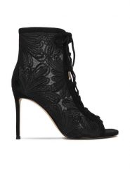 Eva Minge Botki EO-SASHA-LT18006-205 Czarny. Czarne botki damskie Eva Minge, bez wzorów, z materiału, bez obcasa, na szpilce, bez zapięcia. Za 499.99 zł.