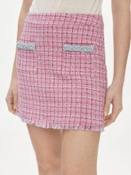 Liu Jo Spódnica mini MA4183 T4440 Różowy Regular Fit. Czerwone spódnice damskie Liu Jo, bez wzorów, z bawełny, mini. Za 519.99 zł.