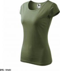 Pure 122 - ADLER - Koszulka damska, 150 g/m2 - khaki S. Brązowe bluzki damskie MALFINI, m, bez wzorów, bez kołnierzyka, bez ramiączek. Za 26.92 zł.