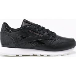 Reebok Classic - Buty Classic Leather. Czarne obuwie sportowe damskie Reebok Classic, bez wzorów, z gumy, z okrągłym noskiem, bez zapięcia, Adidas Advantage, climacool (adidas). W wyprzedaży za 249.90 zł.