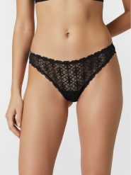 Guess Stringi O5BE08 K1760 Czarny. Czarne majtki damskie Guess, z syntetyku. Za 109.99 zł.