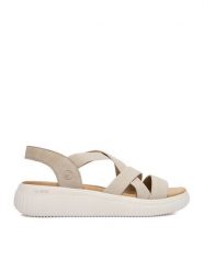 Remonte Sandały CEO-D3L52-60 Beżowy. Brązowe sandały damskie Remonte, bez wzorów, z materiału, bez obcasa, na płaskiej podeszwie, bez zapięcia. Za 329.99 zł.