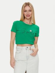 JDY T-Shirt Michigan 15311702 Zielony Regular Fit. Zielone t-shirty damskie JDY, xs, bez wzorów, z bawełny, bez kołnierzyka, bez ramiączek. Za 69.99 zł.