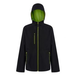 Męska Dwuwarstwowa Kurtka Soft Shell Navigate Z Kapturem. Czarne kurtki męskie Regatta, m, bez wzorów, sportowe, z kapturem. Za 184.99 zł.