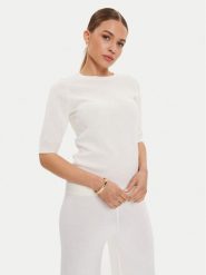 Max Mara Leisure Sweter Cima 24263660 Biały Regular Fit. Białe swetry nierozpinane damskie Max Mara Leisure, l, bez wzorów, z wełny, bez kołnierzyka, bez ramiączek. Za 569.99 zł.