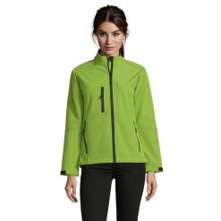 Kurtka Damska Roxy Soft Shell. Zielone kurtki sportowe damskie SOL'S, l, bez wzorów, bez ramiączek, bez kaptura, trekkingowe. Za 218.99 zł.