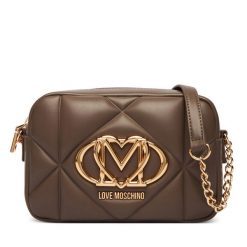 Torebka LOVE MOSCHINO. Brązowe listonoszki damskie Love Moschino, bez wzorów, bez dodatków. Za 879.99 zł.