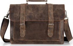 Solome BRĄZOWA SKÓRZANA TORBA LISTONOSZKA NA RAMIĘ SOLOME. Brązowe torby na ramię męskie Solome, na ramię. Za 349.00 zł.