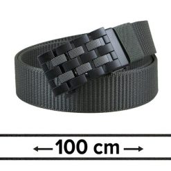 Pasek Materiałowy, Grafitowy 100 cm, Solidny, Automatyczna Klamra, Militarny -Pako Jeans. Szare paski męskie Pako Jeans, z jeansu, klasyczne. Za 49.00 zł.