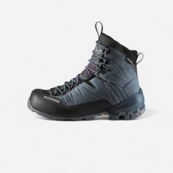 Second Life - Buty trekkingowe damskie MT900 wodoodporne skóra - Stan Doskonały. Fioletowe obuwie trekkingowe damskie FORCLAZ, z gumy, bez zapięcia. Za 679.99 zł.