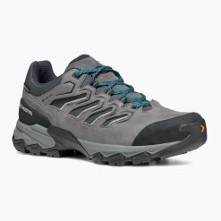 Buty turystyczne męskie SCARPAMoraine GTX. Szare buty zimowe męskie Scarpa, bez wzorów, bez obcasa, bez zapięcia. Za 649.99 zł.