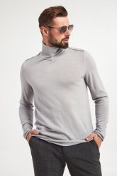 Sweter męski z golfem wełniany Lollor JOOP! JEANS. Swetry męskie JOOP! Jeans, m, bez wzorów, z jeansu, bez kołnierzyka, bez ramiączek. W wyprzedaży za 529.72 zł.