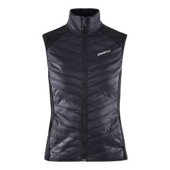 Kurtka damska Craft ADV Essence Warm. Czarne kurtki sportowe damskie Craft, na jesień, l, bez wzorów, z dżerseju, bez ramiączek, z kapturem, do biegania. Za 194.00 zł.