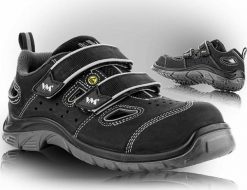 VM-2225-S1ESD - LYON sandały ochronne 42. Brązowe sandały męskie VM Footwear, bez wzorów, sportowe, bez zapięcia. Za 493.61 zł.