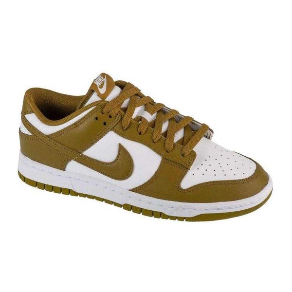 Męskie Buty Sportowe Dunk Retro Leather Low. Białe buty sportowe męskie Nike, na zimę, bez wzorów, bez zapięcia. Za 651.99 zł.