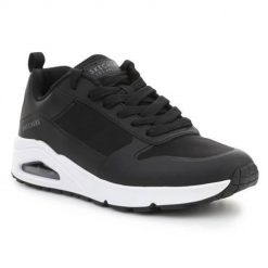 Buty do chodzenia męskie Skechers Uno Sol. Czarne buty sportowe męskie Skechers, bez wzorów, z gumy, bez zapięcia, trekkingowe. Za 395.00 zł.