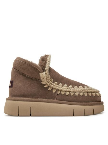 Mou Śniegowce Eskimo Bounce Sneaker FW531009A Brązowy. Brązowe śniegowce damskie Mou, ze skóry, bez zapięcia. Za 759.99 zł.
