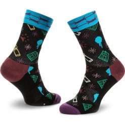 Skarpety Wysokie Unisex HAPPY SOCKS - ATMON27-9000 Czarny Kolorowy. Czarne skarpetki damskie Happy Socks, bez wzorów, z bawełny. Za 59.90 zł.