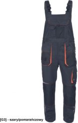 EMERTON STRETCH - emerton stretch ogrodniczki OXFORD 600D na kolanach wkładki nakolannikowe odblaski 65 % poliester 32 % - szary/pomarańczowy 44. Brązowe spodnie sportowe męskie CERVA, m, bez wzorów, z poliesteru. Za 215.83 zł.