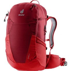 Plecak z siatką dystansową Deuter Futura 27 - masala/cherry. Czerwone plecaki męskie Deuter, bez wzorów, z materiału, klasyczne. Za 717.75 zł.