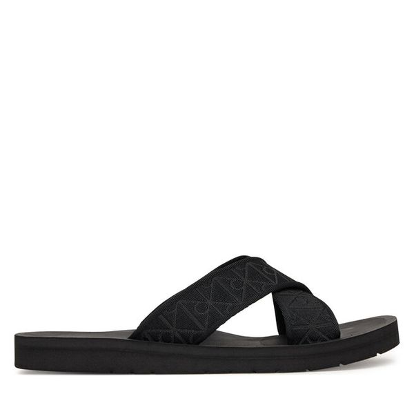Klapki Calvin Klein. Czarne klapki męskie Calvin Klein, bez wzorów, bez zapięcia. Za 166.99 zł.