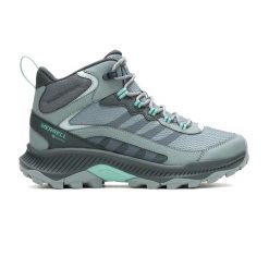 Buty damskie Merrell Speed Strike 2 Mid GTX. Niebieskie obuwie trekkingowe damskie Merrell, bez zapięcia. Za 529.99 zł.